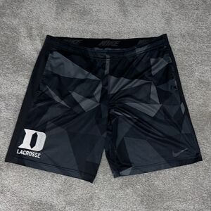 Retro old school Nike stretched out Duke Blue Devils LAX Lacrosse shorts M-XL